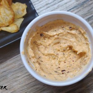 Garlic onion yogurt dip - cover