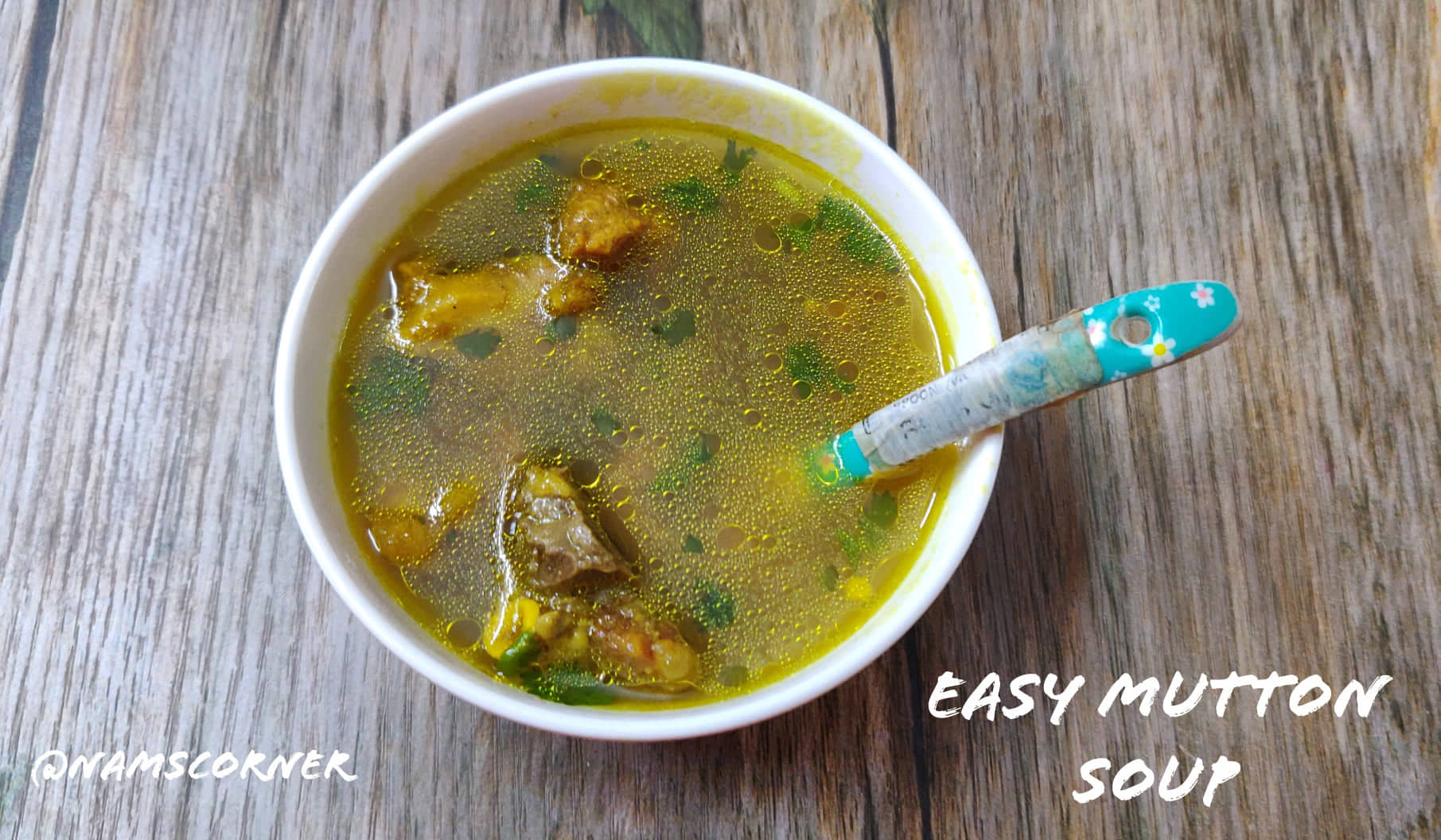 Easy Mutton Soup Recipe Mutton Soup for babies nams corner