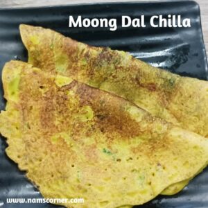 Moong dal Chilla - cover image-